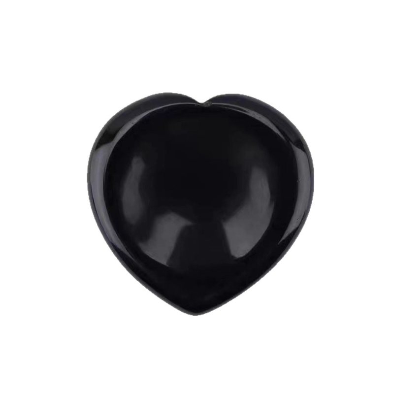 Plaukstas akmens – sirds formas masāžas akmens no rozā kvarca, Nafus, kartona iepakojums