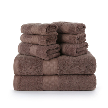Set ručnika za tijelo i za lice od 100% pamuka, niska opadljivost, 32s pređa, šavovi, težina 120–140 g, mogućnost loga
