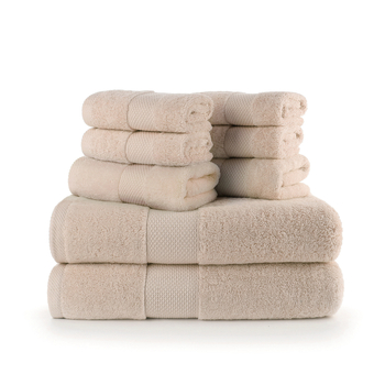 Set ručnika za tijelo i za lice od 100% pamuka, niska opadljivost, 32s pređa, šavovi, težina 120–140 g, mogućnost loga