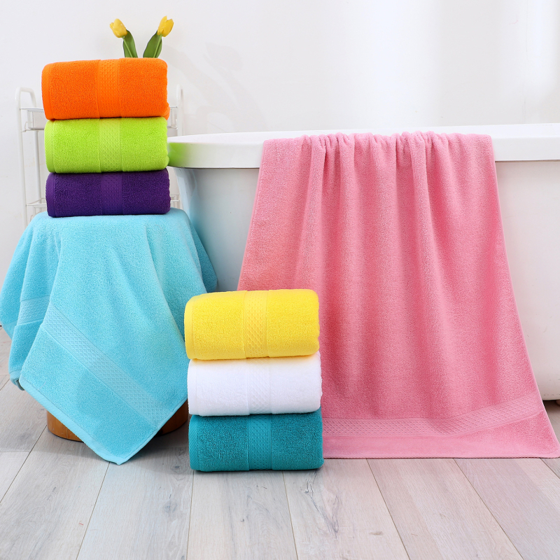 Zhenjian 100% pamut törölköző készlet – fürdő- és arc-törölközők, 905 g, logó nyomtatásával testreszabható