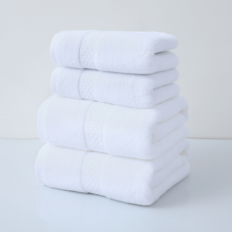 Zhenjian 100% pamut törölköző készlet – fürdő- és arc-törölközők, 905 g, logó nyomtatásával testreszabható