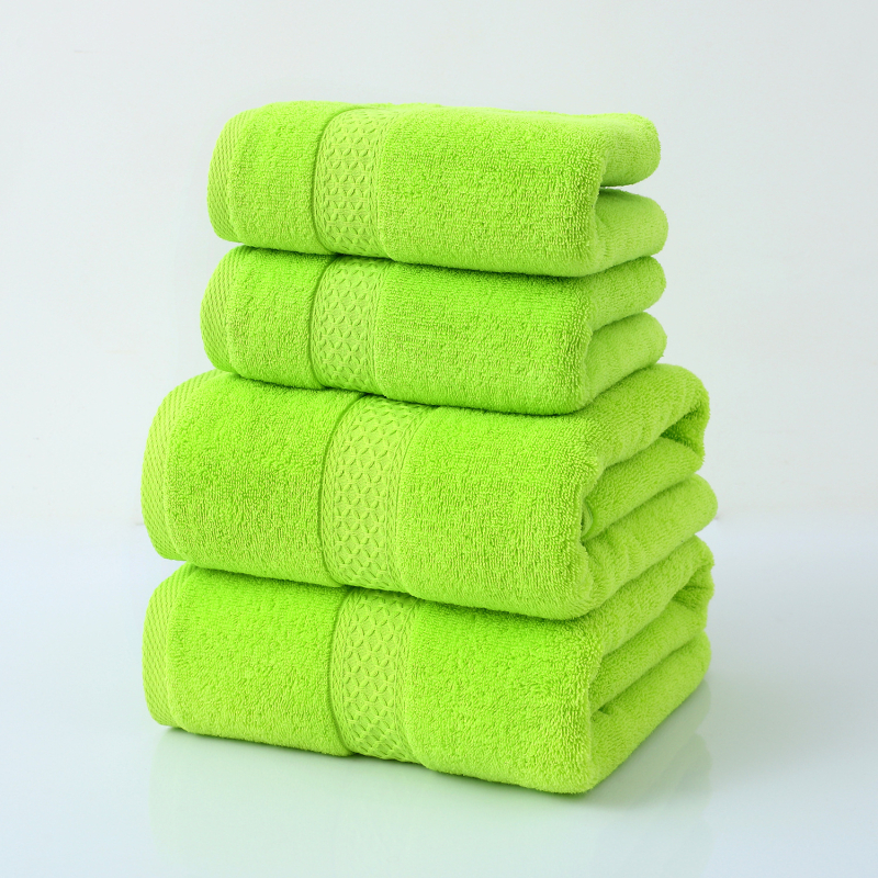 Zhenjian 100% pamut törölköző készlet – fürdő- és arc-törölközők, 905 g, logó nyomtatásával testreszabható