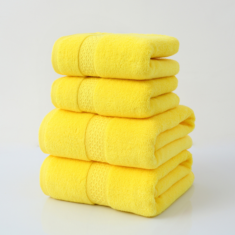 Zhenjian 100% pamut törölköző készlet – fürdő- és arc-törölközők, 905 g, logó nyomtatásával testreszabható