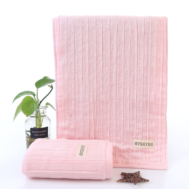 5 rétegű tiszta pamut géz törölköző, testre szabható, hajlított szegéllyel, logó nyomás elérhető