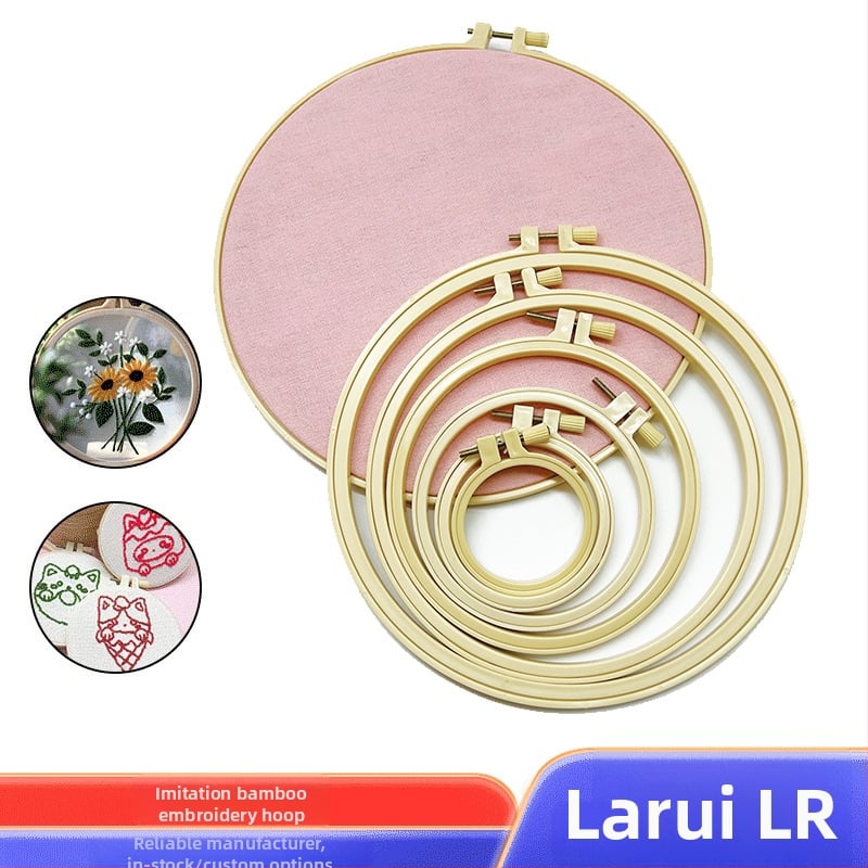 Keresztszemes hímzőkeret készlet, állítható műanyag keret, PP anyag, modern minimalista stílus