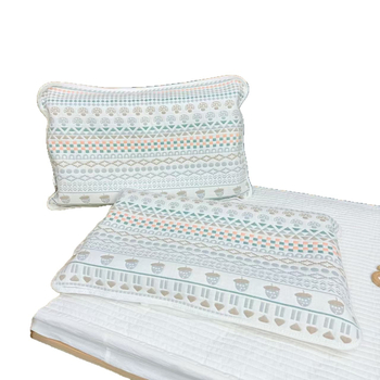 Dječje jastučnice od šest slojeva pamuk gaze, set od dva komada — jacquard tkanina, 100% pamuk