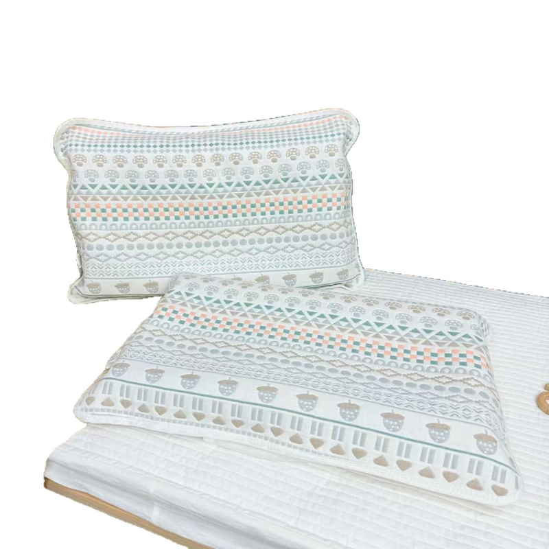 Dječje jastučnice od šest slojeva pamuk gaze, set od dva komada — jacquard tkanina, 100% pamuk