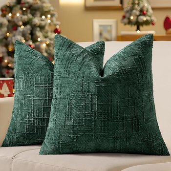 Moderna jednostavna navlaka za jastučnicu za kauč, bambus chenille naslon za leđa, 45×45 cm, bijela, za dnevni boravak i spavaću sobu, Maple Bei