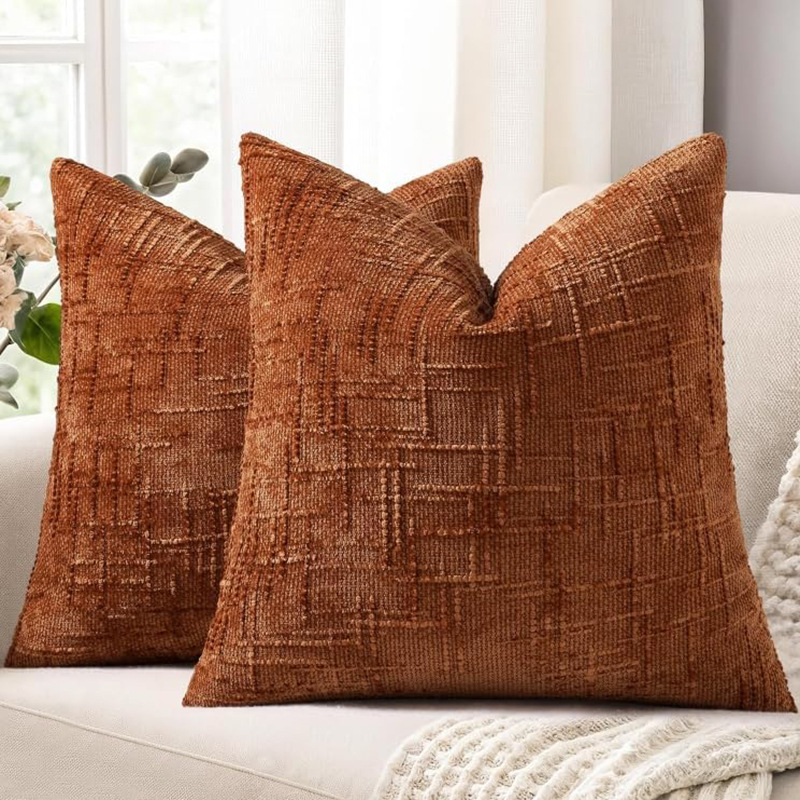 Moderna jednostavna navlaka za jastučnicu za kauč, bambus chenille naslon za leđa, 45×45 cm, bijela, za dnevni boravak i spavaću sobu, Maple Bei