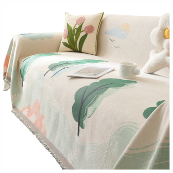 Guantao Chenille kanapévédő huzat háromüléses kanapéhoz, macskakarcolás elleni, porálló, teljes lefedettség; minták: csillagfényes égbolt, geometriai, szivárvány, növény virágok