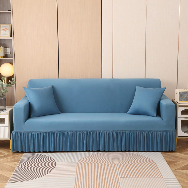 Universális kanapéhuzat, poliészter keverék, egyszínű minta, egyszerű és modern stílus, kanapé védőhuzat