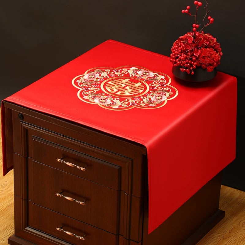 Многофункционална покривка за маси и шкафове за нощно шкафче, кафе маса и маса за хранене — стил: Нов китайски стил — пространство: всекидневна — Материал: Друг