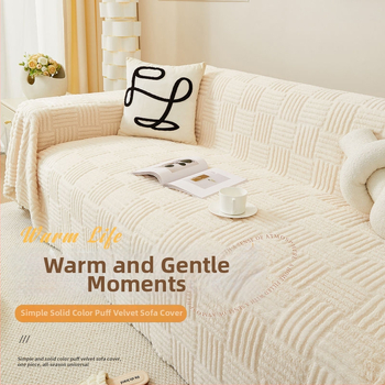 Púpos velúr kanapévédő sarokkanapéra, univerzális, csúszásmentes, teljes fedettség, letisztult és modern stílus