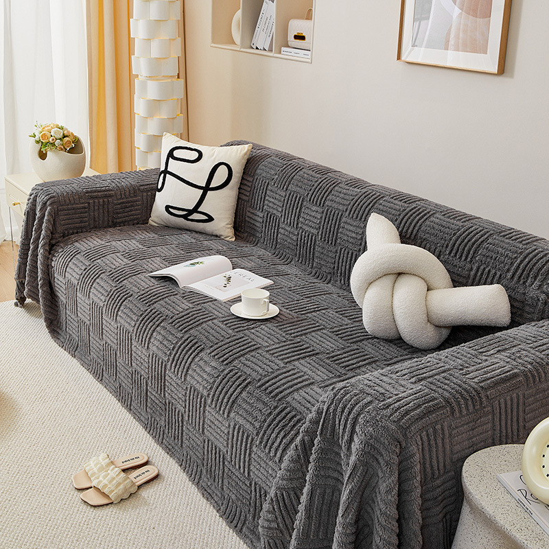 Púpos velúr kanapévédő sarokkanapéra, univerzális, csúszásmentes, teljes fedettség, letisztult és modern stílus