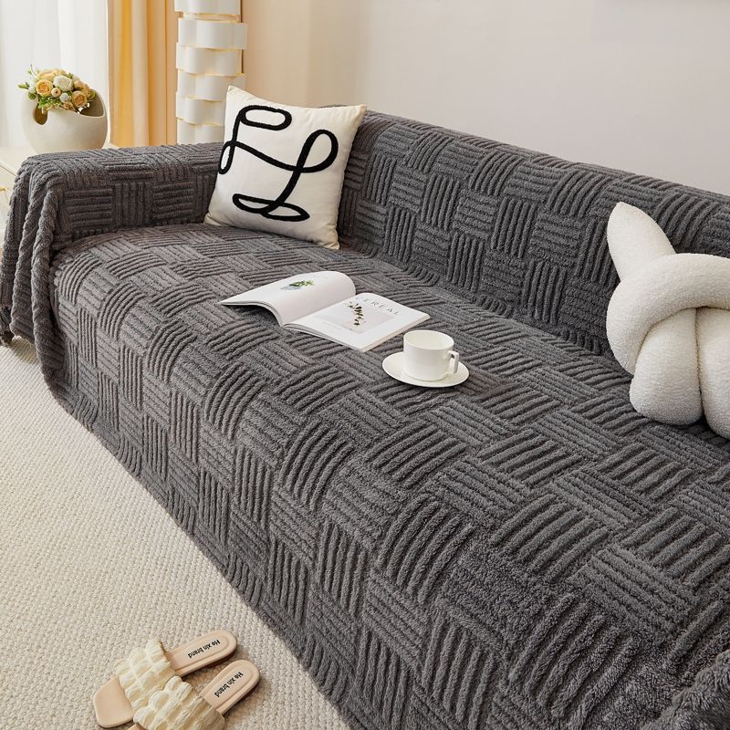 Púpos velúr kanapévédő sarokkanapéra, univerzális, csúszásmentes, teljes fedettség, letisztult és modern stílus