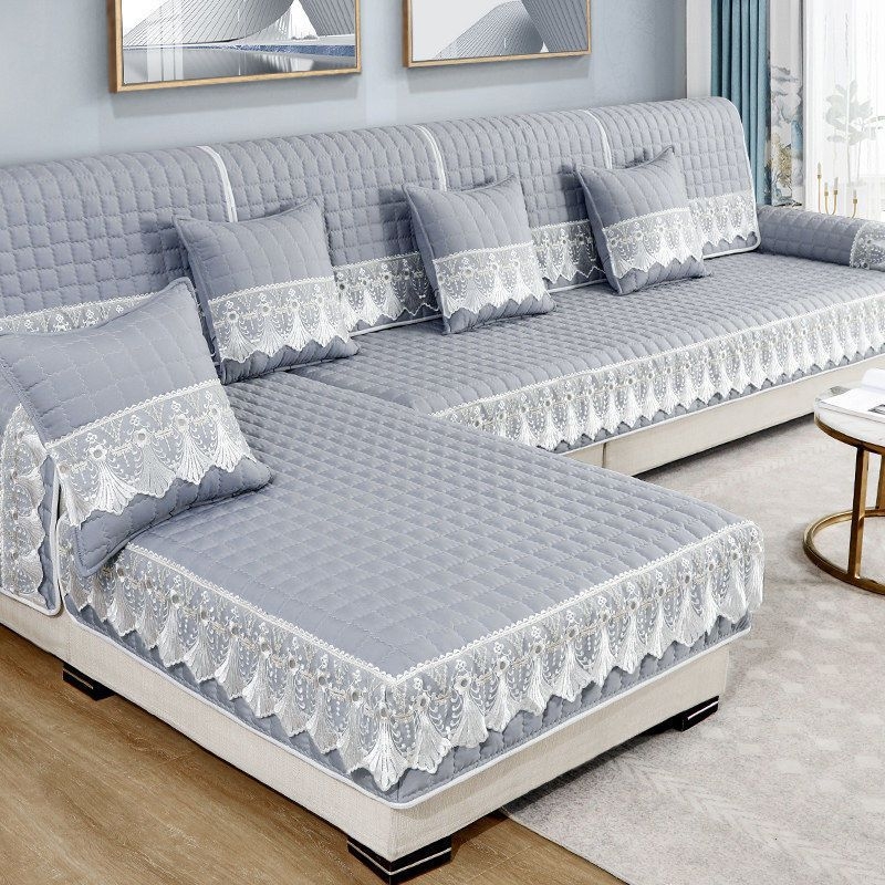 Kanapé párna- és háttámla huzat készlet, univerzális illeszkedés, minimalist stílusú skandináv, négy évszakos használat (univerzális illeszkedés; minimalist stílus; négy évszakos használat)