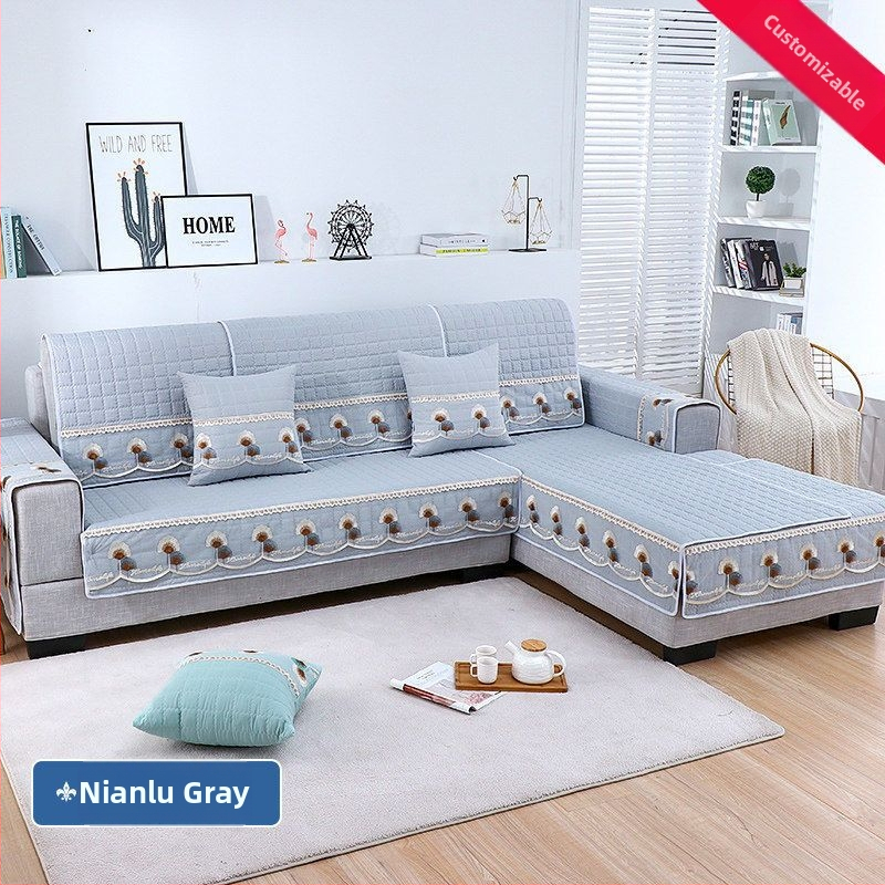 Kanapé párna- és háttámla huzat készlet, univerzális illeszkedés, minimalist stílusú skandináv, négy évszakos használat (univerzális illeszkedés; minimalist stílus; négy évszakos használat)