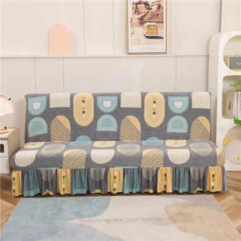 Kanapévédő - kötött anyag, Moon Linglong, háromüléses kanapéhoz, minták: csíkok, geometriai, rajzfilm, növénymotívumok; stílus: modern minimalist.