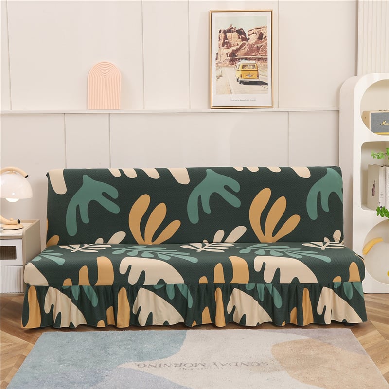 Kanapévédő - kötött anyag, Moon Linglong, háromüléses kanapéhoz, minták: csíkok, geometriai, rajzfilm, növénymotívumok; stílus: modern minimalist.