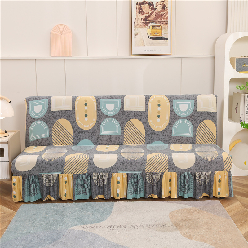 Kanapévédő - kötött anyag, Moon Linglong, háromüléses kanapéhoz, minták: csíkok, geometriai, rajzfilm, növénymotívumok; stílus: modern minimalist.