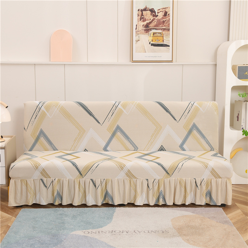 Kanapévédő - kötött anyag, Moon Linglong, háromüléses kanapéhoz, minták: csíkok, geometriai, rajzfilm, növénymotívumok; stílus: modern minimalist.