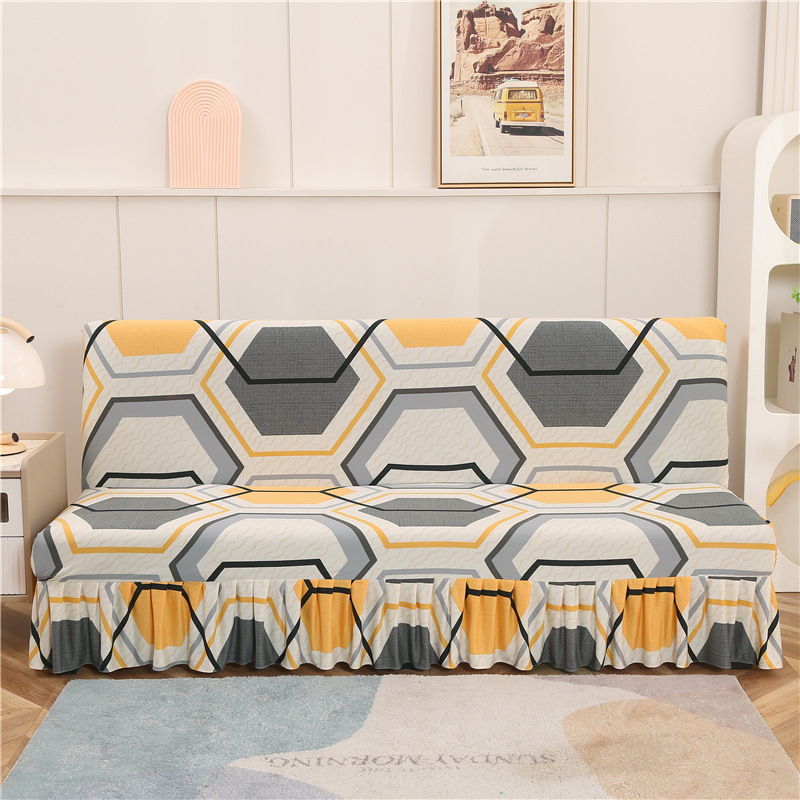 Kanapévédő - kötött anyag, Moon Linglong, háromüléses kanapéhoz, minták: csíkok, geometriai, rajzfilm, növénymotívumok; stílus: modern minimalist.