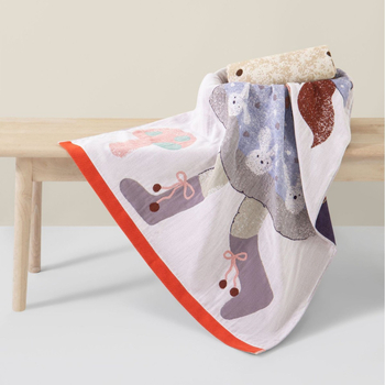 Fürdő- és strandtörölköző — Zhiyang, 100% pamut, jacquard, 32s fonal, 300–400 g