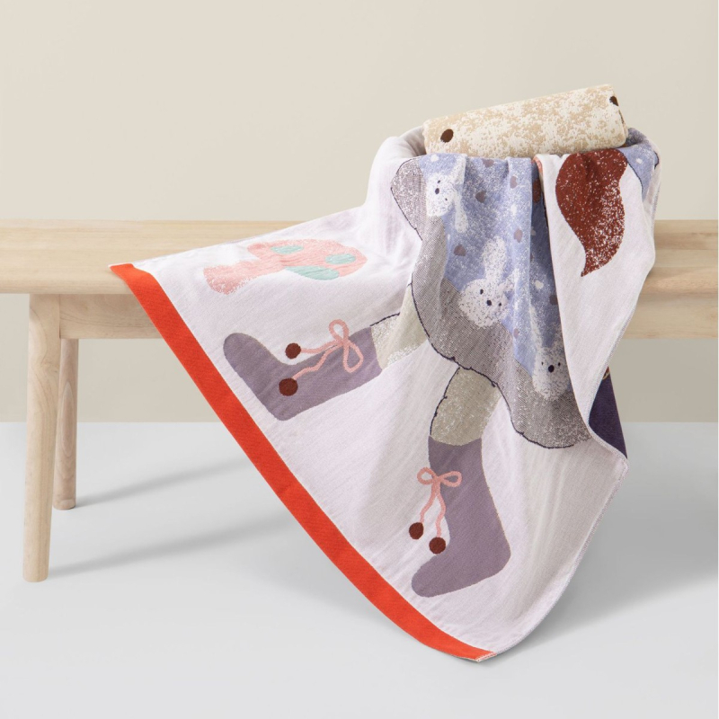 Fürdő- és strandtörölköző — Zhiyang, 100% pamut, jacquard, 32s fonal, 300–400 g