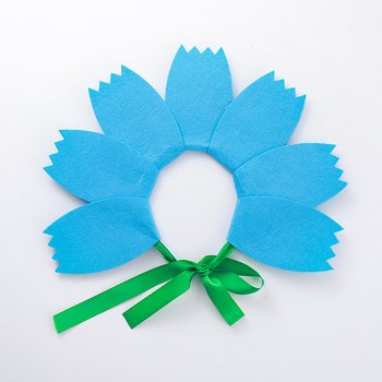 Bērnu galvas lente ar filca ziedu, rokas darbs, korejiešu stils, vasara 2024