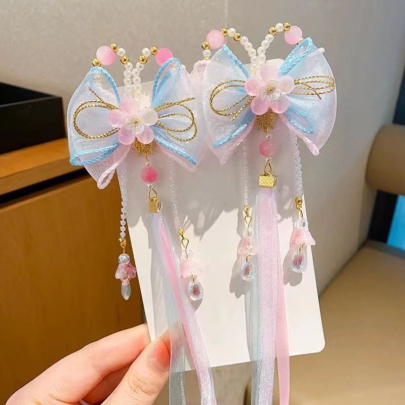 Spajalica za kosu od smole za djecu, kineskog stila, pleteni uzorak, klipsa za kosu, bez umetaka