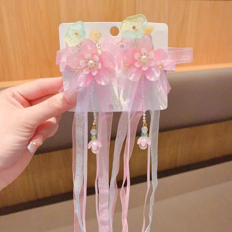 Spajalica za kosu od smole za djecu, kineskog stila, pleteni uzorak, klipsa za kosu, bez umetaka