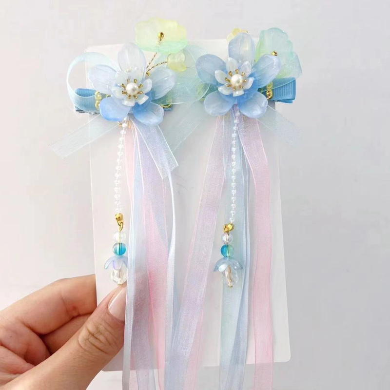 Spajalica za kosu od smole za djecu, kineskog stila, pleteni uzorak, klipsa za kosu, bez umetaka