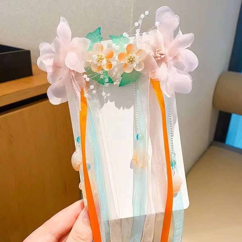 Spajalica za kosu od smole za djecu, kineskog stila, pleteni uzorak, klipsa za kosu, bez umetaka