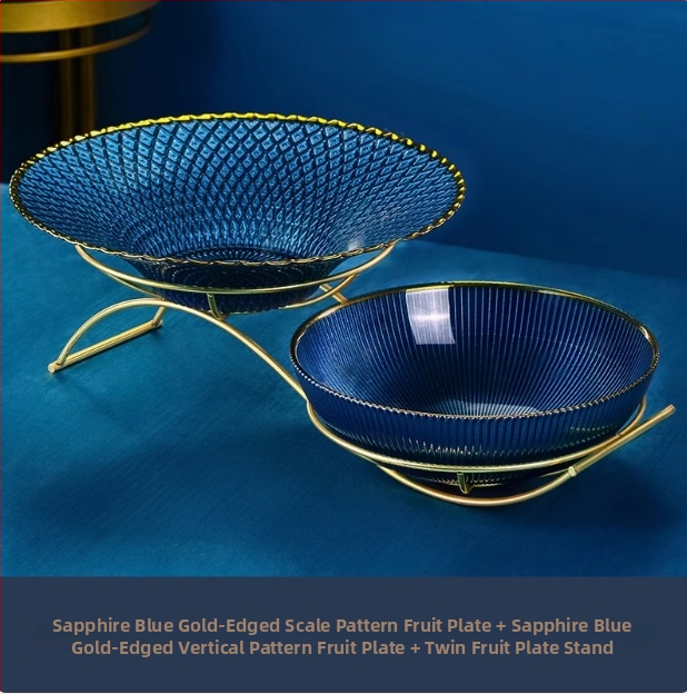 Metalinė vaisių lėkštė su elektroplakavimo danga, naujas kinų stilius, prekės ženklas Huanze Ceramics