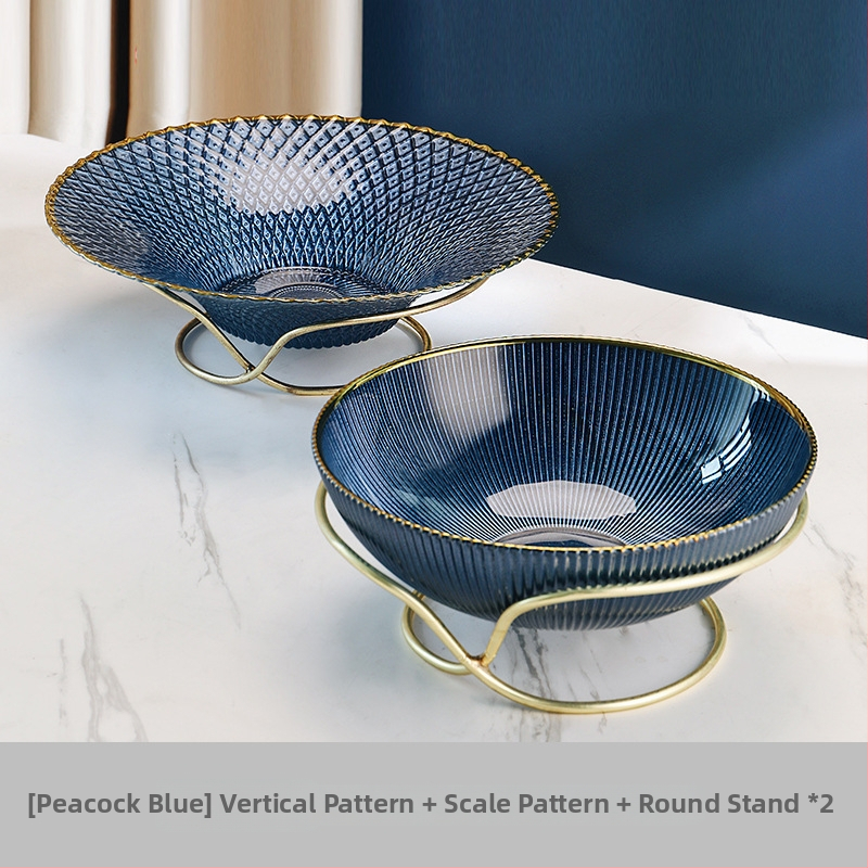 Metalinė vaisių lėkštė su elektroplakavimo danga, naujas kinų stilius, prekės ženklas Huanze Ceramics