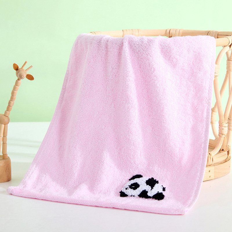 Dječji ručnik od bambusovih vlakana s Panda motivom, mekan, šavom, 50–80 g