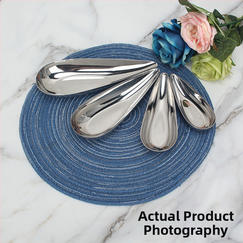 Zhuo Jin плодово плато от неръждаема стомана, десертно сервиране, модерен стил, първокласно качество, лицензирана частна марка