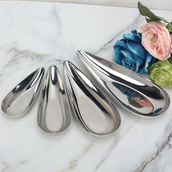 Zhuo Jin плодово плато от неръждаема стомана, десертно сервиране, модерен стил, първокласно качество, лицензирана частна марка