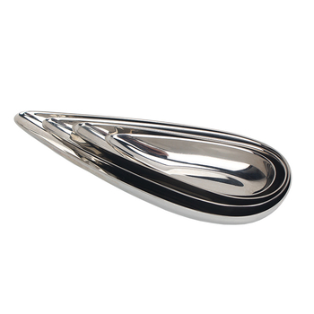 Zhuo Jin плодово плато от неръждаема стомана, десертно сервиране, модерен стил, първокласно качество, лицензирана частна марка