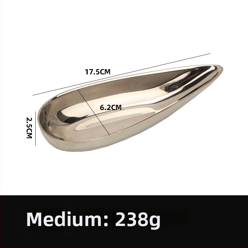 Zhuo Jin плодово плато от неръждаема стомана, десертно сервиране, модерен стил, първокласно качество, лицензирана частна марка