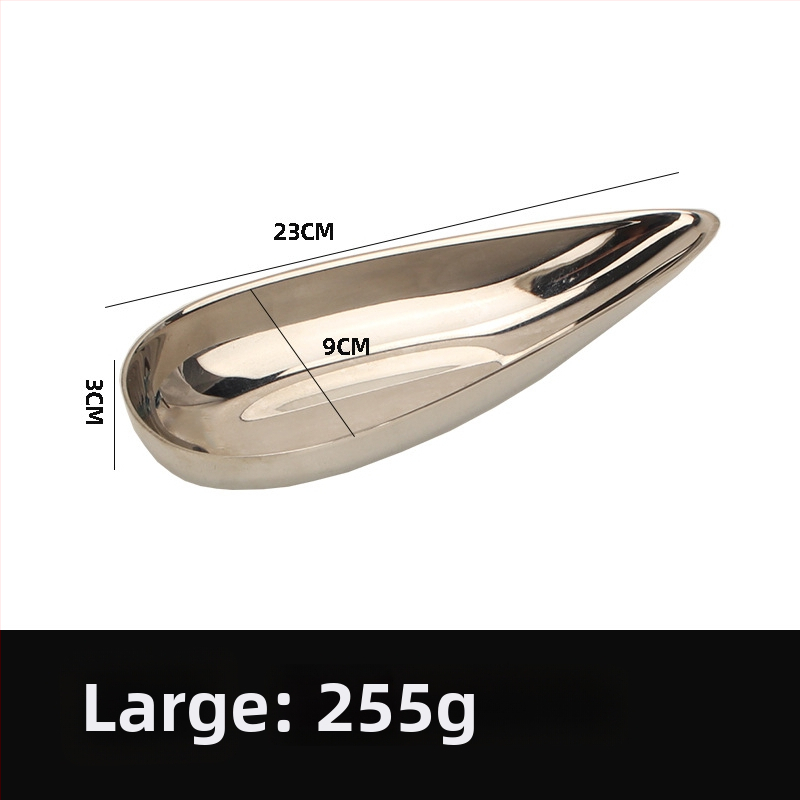 Zhuo Jin плодово плато от неръждаема стомана, десертно сервиране, модерен стил, първокласно качество, лицензирана частна марка