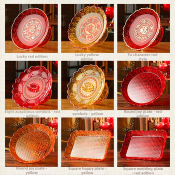 Plastikinė vaisių lėkštė kinų stiliaus budistiniams aukojimams Guanyinui, namų dekorui, neimportuota, ne dovana.