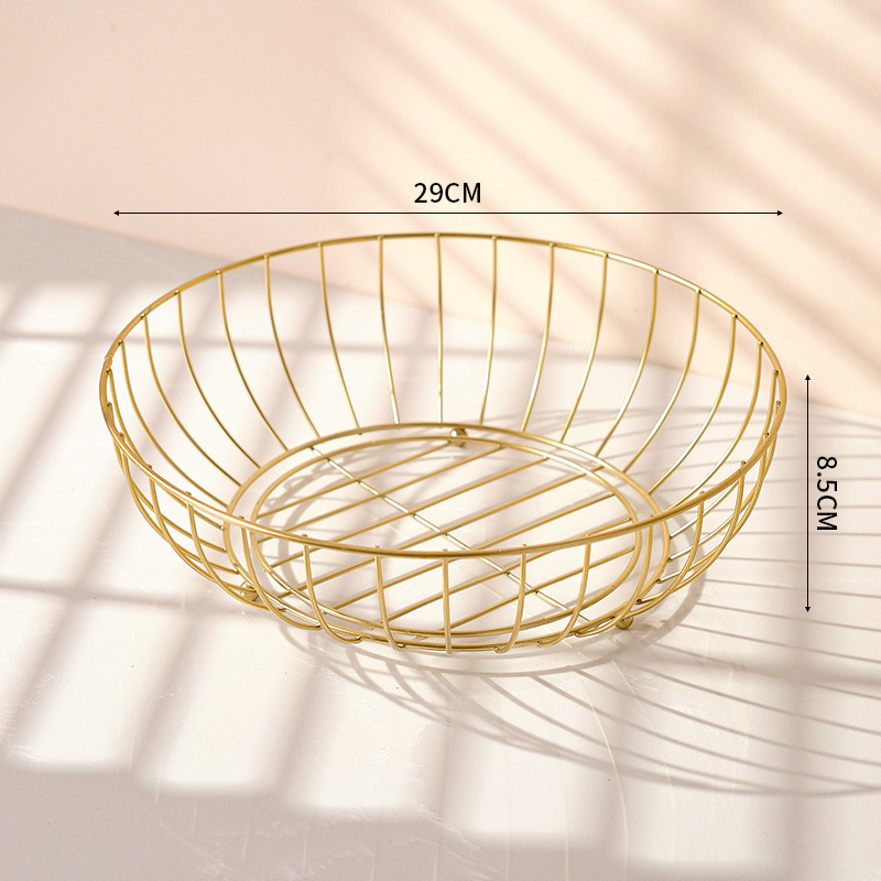 Skandinavijos stiliaus plieninė vaisių lėkštė, modernus minimalistinis užkandžių padėklas svetainei; Medžiaga: Geležis; Paviršiaus apdorojimas: Kitas; Pakuotė: Įprasta pakuotė