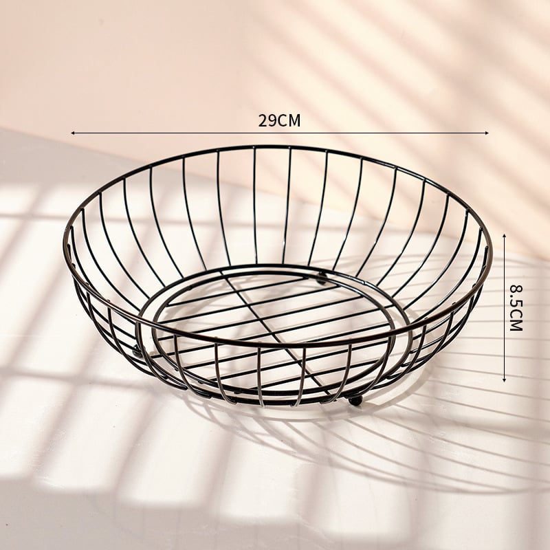 Skandinavijos stiliaus plieninė vaisių lėkštė, modernus minimalistinis užkandžių padėklas svetainei; Medžiaga: Geležis; Paviršiaus apdorojimas: Kitas; Pakuotė: Įprasta pakuotė