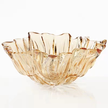 Стъклена плодова чиния Tulip — средиземноморски стил, премиум клас, марка wangsan, лансирана през пролет 2021