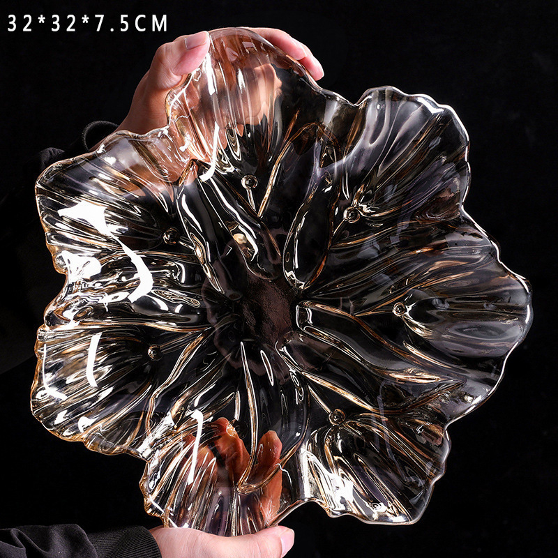 Стъклена плодова чиния Tulip — средиземноморски стил, премиум клас, марка wangsan, лансирана през пролет 2021