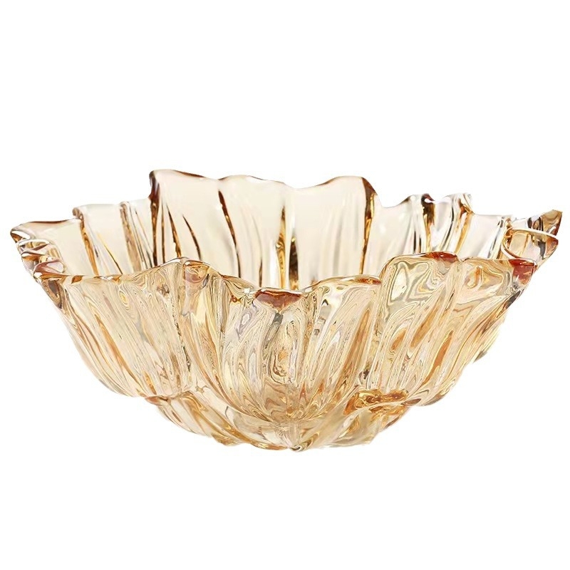 Стъклена плодова чиния Tulip — средиземноморски стил, премиум клас, марка wangsan, лансирана през пролет 2021