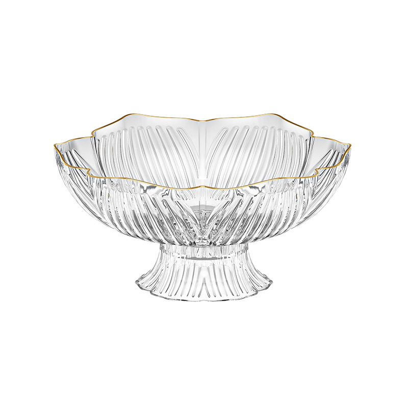 Youjin пластмасов поднос за плодове на крака – стил light luxury ретро, плодова чиния за холна маса