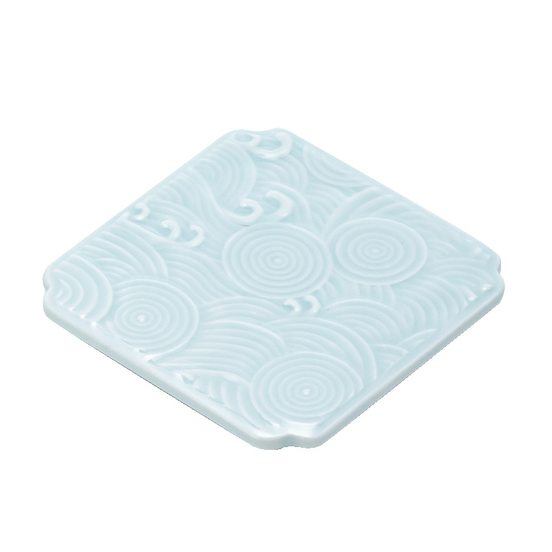 Порцеланова плодова чиния — Wuxitang, китайска простота, лек лукс ретро, код продукта: Full Moon Auspicious Clouds Saucer