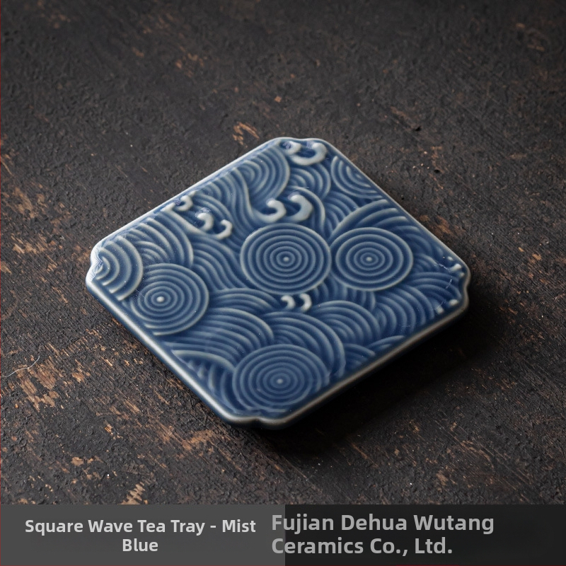 Порцеланова плодова чиния — Wuxitang, китайска простота, лек лукс ретро, код продукта: Full Moon Auspicious Clouds Saucer